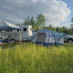 BOGO Ready Made Portable Electric Horse Corral Fencing: (Electric EconoLine 8x2 = 16 Panels; 2 Rails)