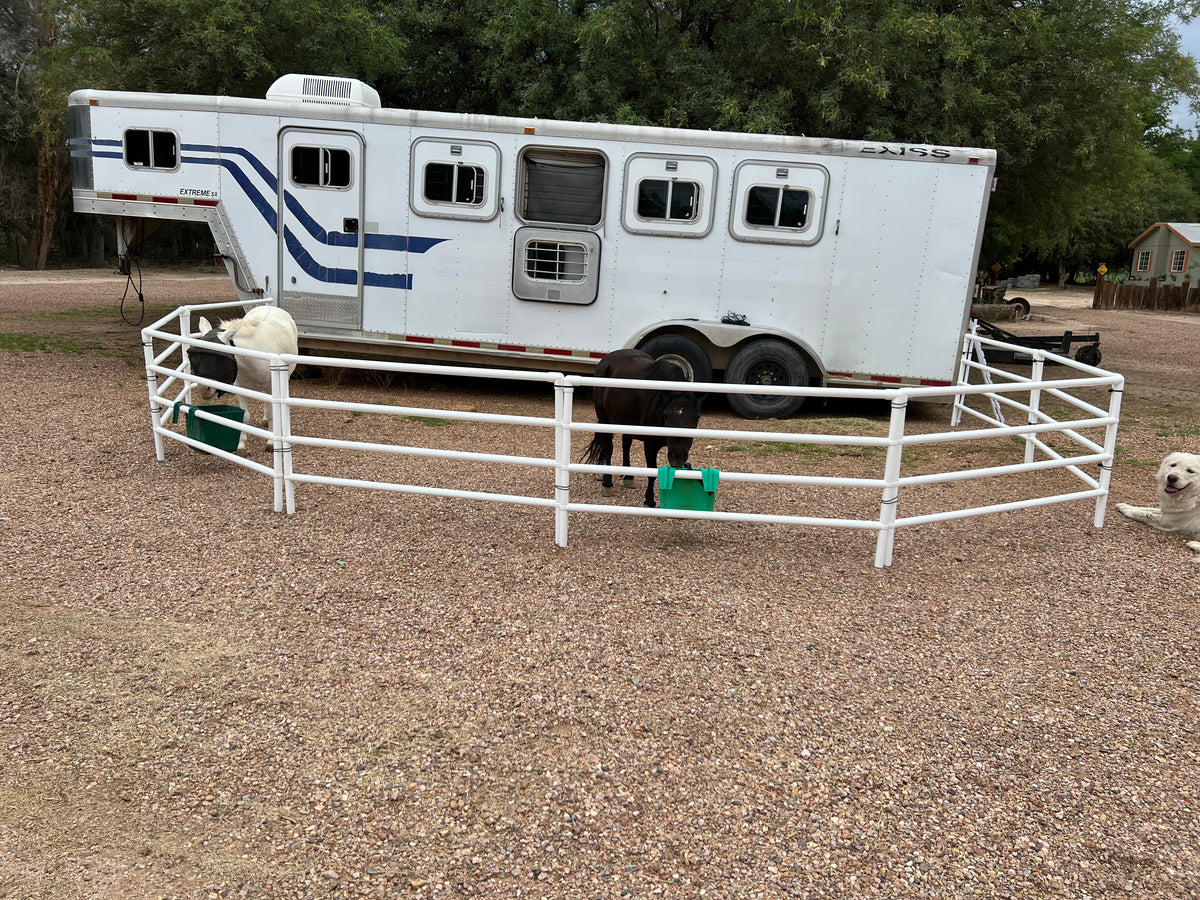 Goat Rails DIY Modular Kit: Mini/Goat Corral (8 Panels; 4 Rails) – Camp Corrals