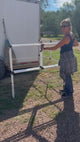 Ready Made Portable Electric Horse Corral Fencing: (Electric EconoLine 4 Panels; 2 Rails)